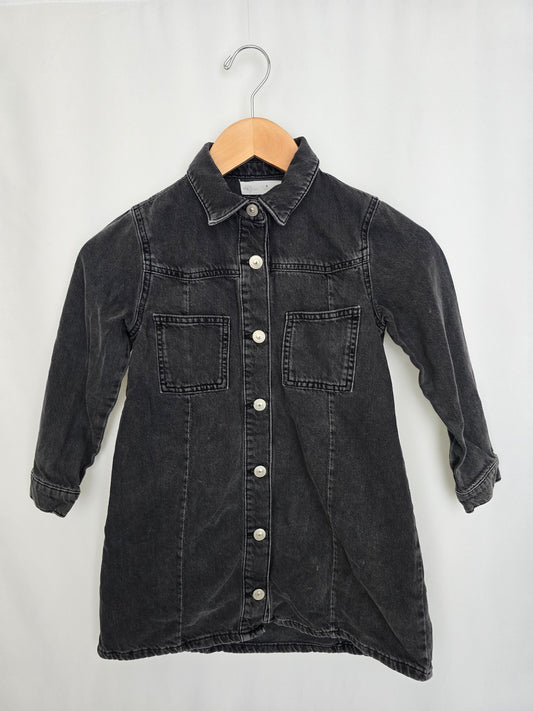 Zara Dark Grey Denim Dress • 8 years