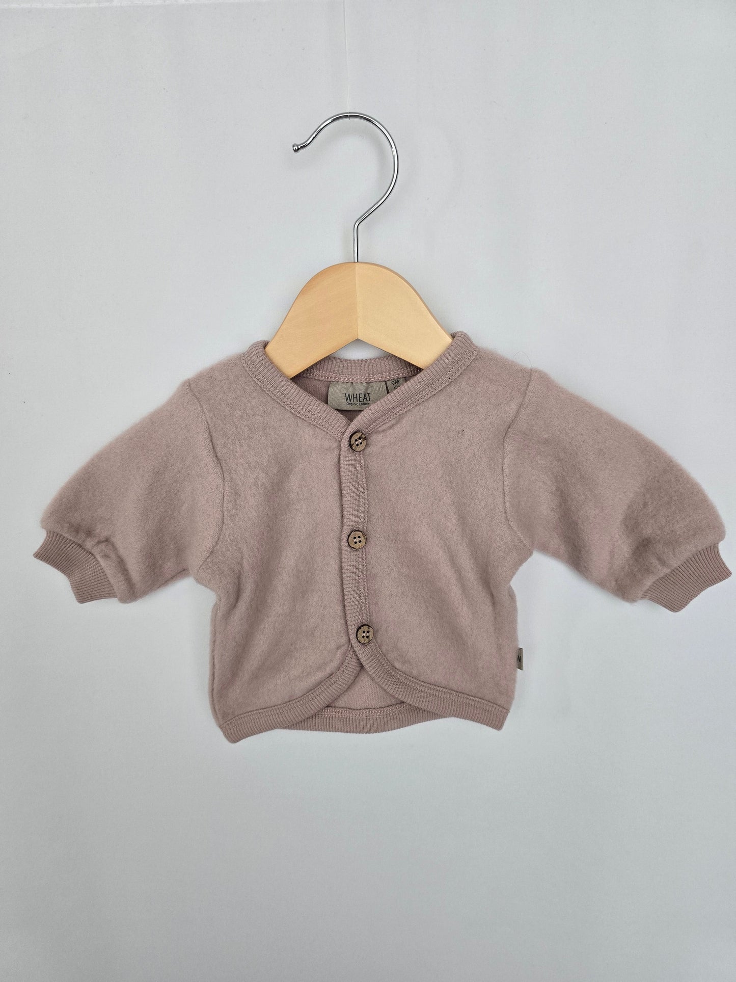 Wheat Wool Knit Cardigan • Newborn