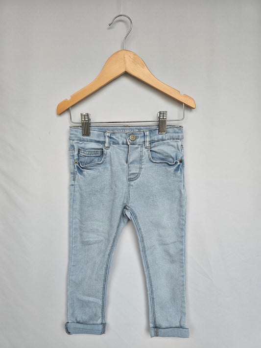 Zara Light Wash Skinny Jeans • 2-3 years