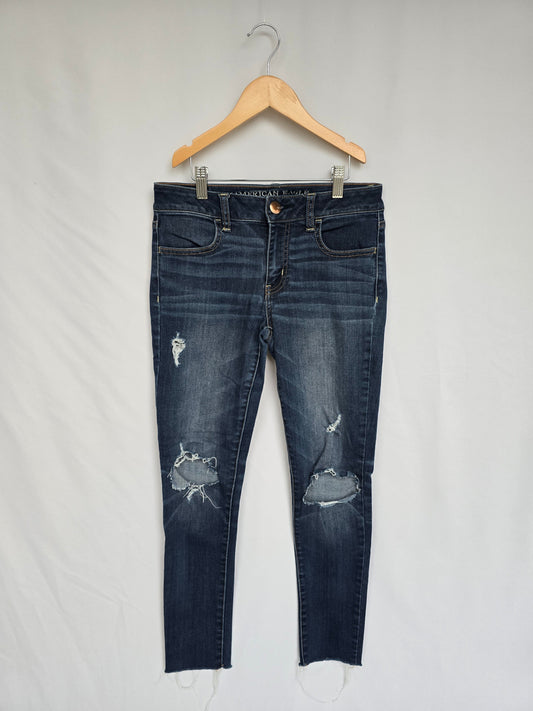 American Eagle Dark Wash Jeggings • 4 Small