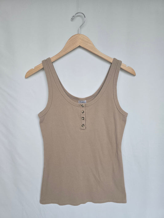 Jax & Lennon Oak Ribbed Tank • Large