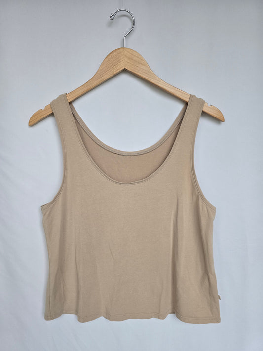 Jax & Lennon Tan Cropped Tank • Small