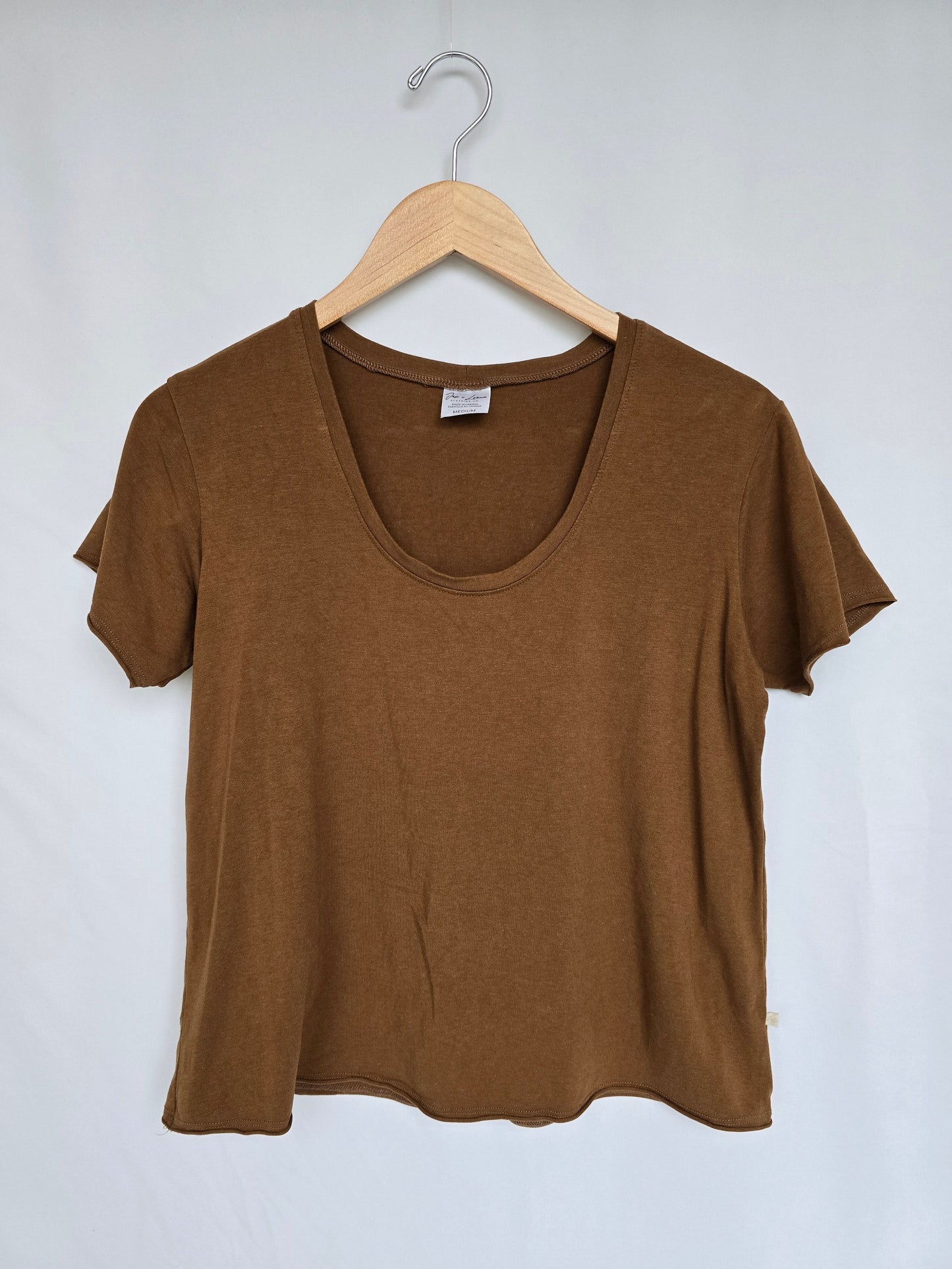 Jax & Lennon Rust Cropped Tee • Medium