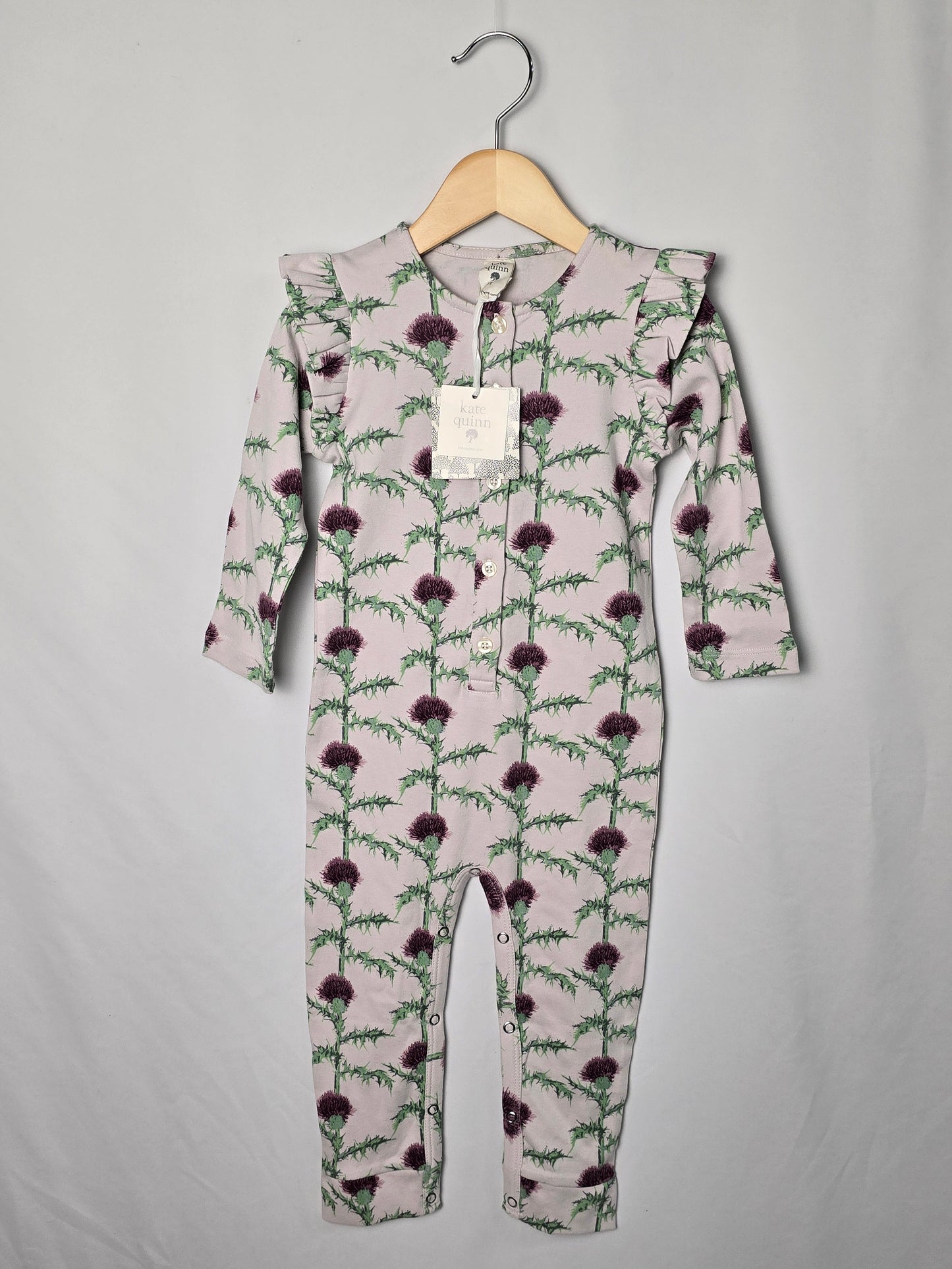 NEW Kate Quinn Organic Cotton Thistle Romper • 2T