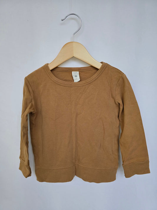 Kate Quinn Caramel Organic Cotton Crew • 3T