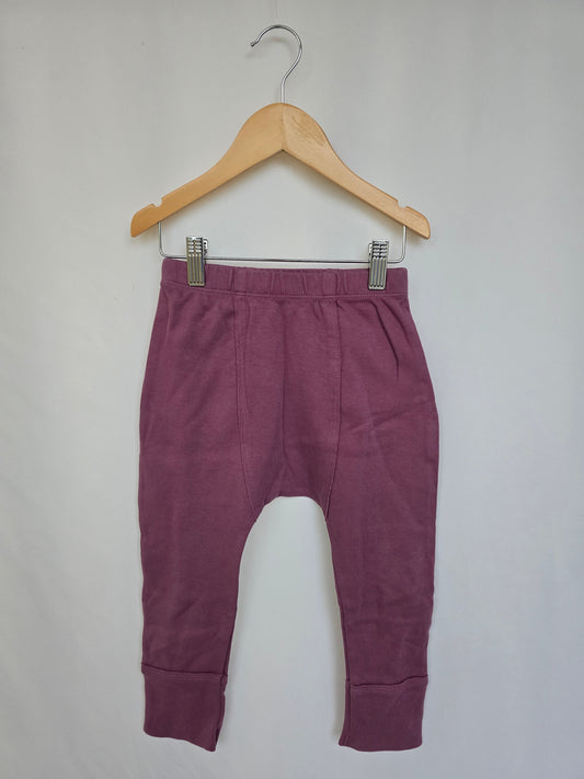 Kate Quinn Purple Organic Cotton Harems • 3T