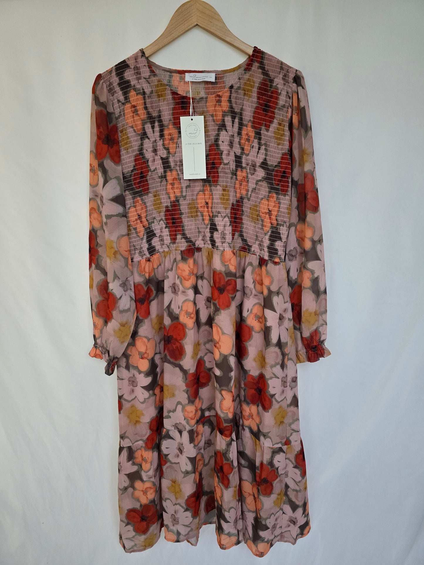 NEW Mad About Style Jillian Harris Farm Floral Midi Dress • XX-Large