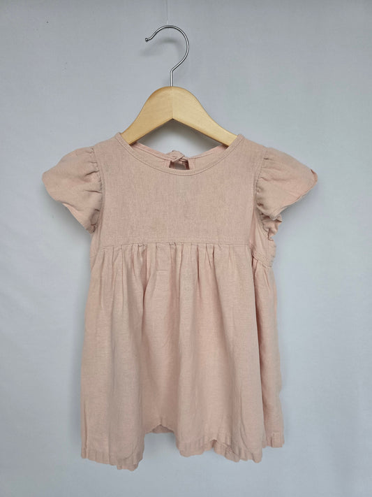 PLAY Nest & Nurture Linen Poppy Tunic • 3T