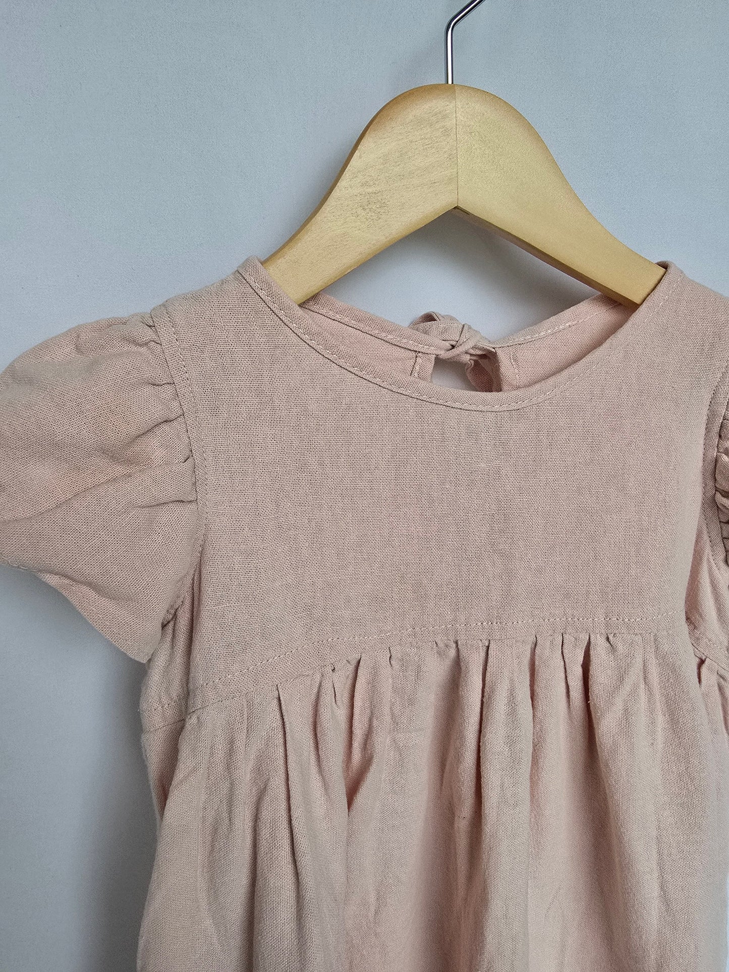 PLAY Nest & Nurture Linen Poppy Tunic • 3T