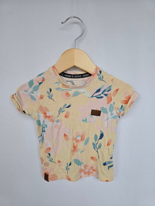 LP Apparel Floral Viscose Tee • 6-12 months