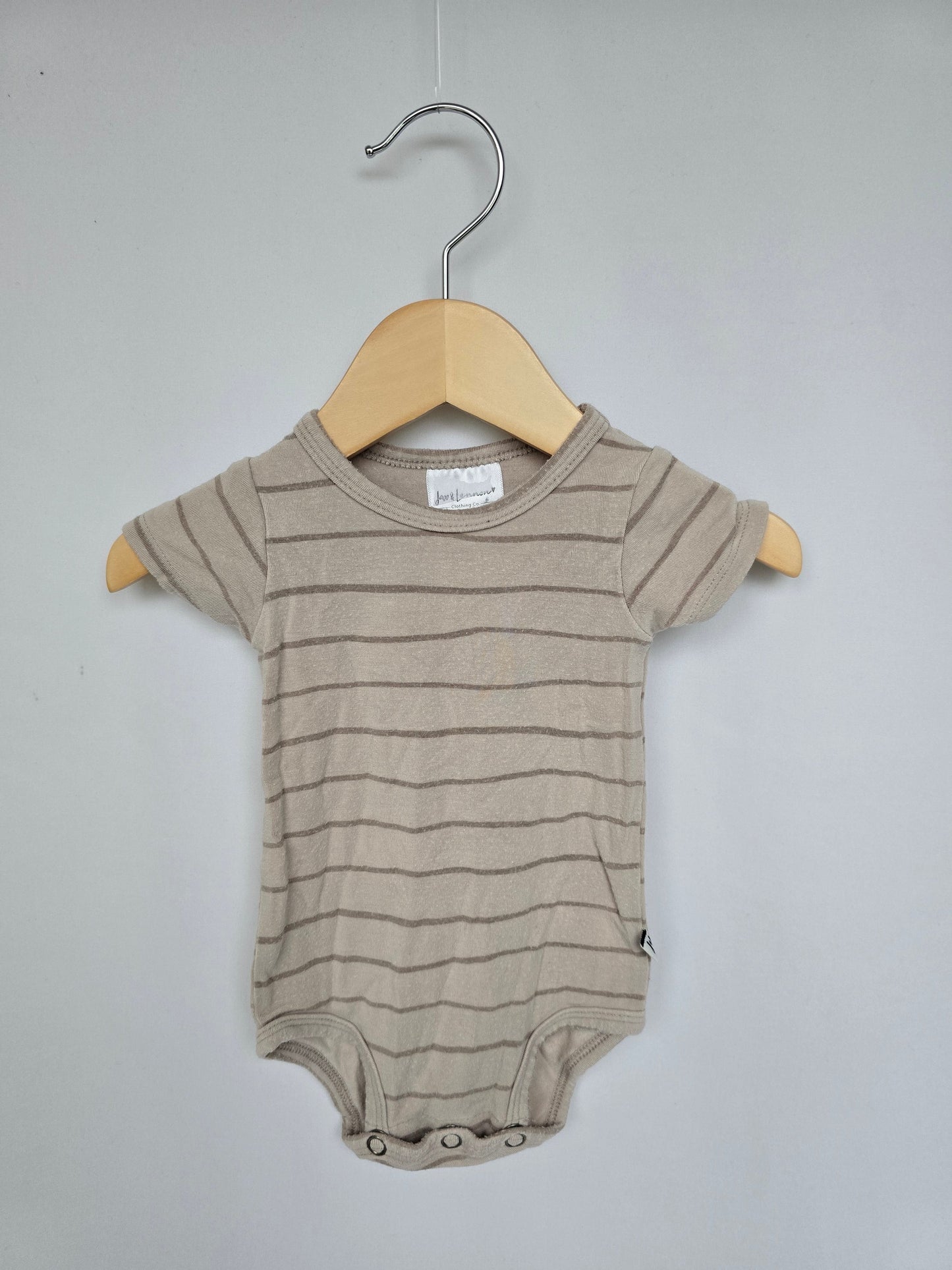 Jax & Lennon Lines Bamboo Bodysuit • 0-6 months