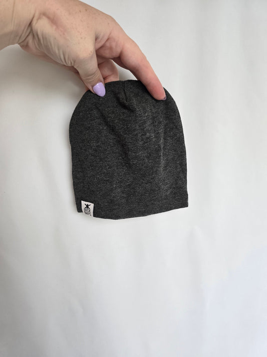 Brok Boys Grey Bamboo Slouch Beanie • 0-6 months