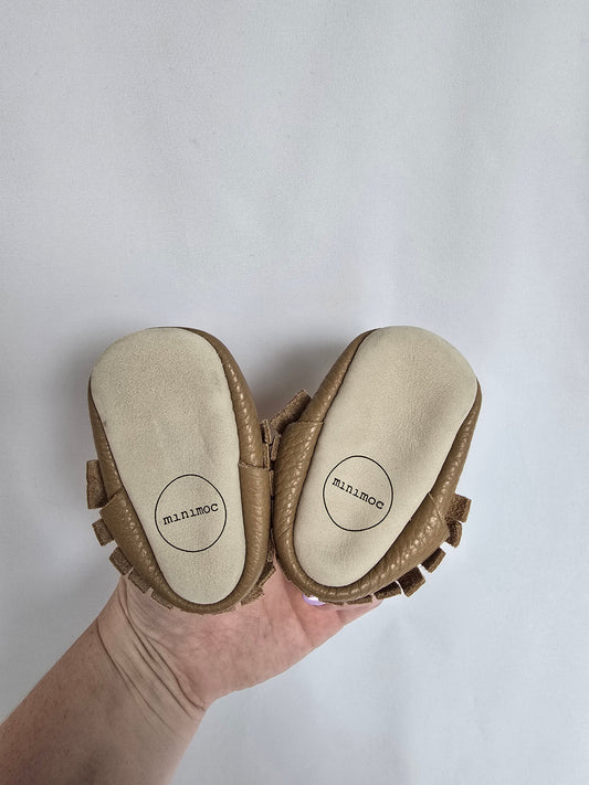 Minimoc Light Brown Soft Sole Shoes • 1C