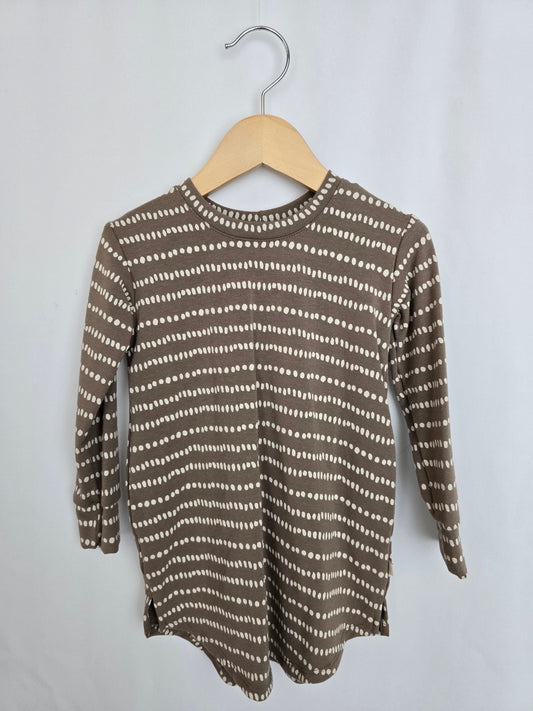 Jax & Lennon Dotted Lines Tunic Dress • 6-12 months