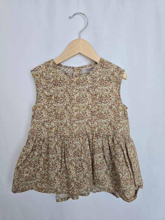 Wheat Organic Cotton Peplum Blouse • 5 years