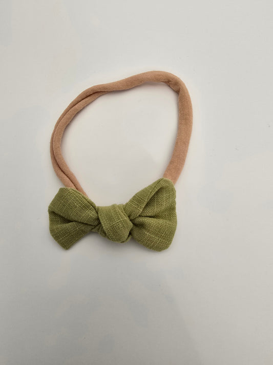 Light Green Bow Headband