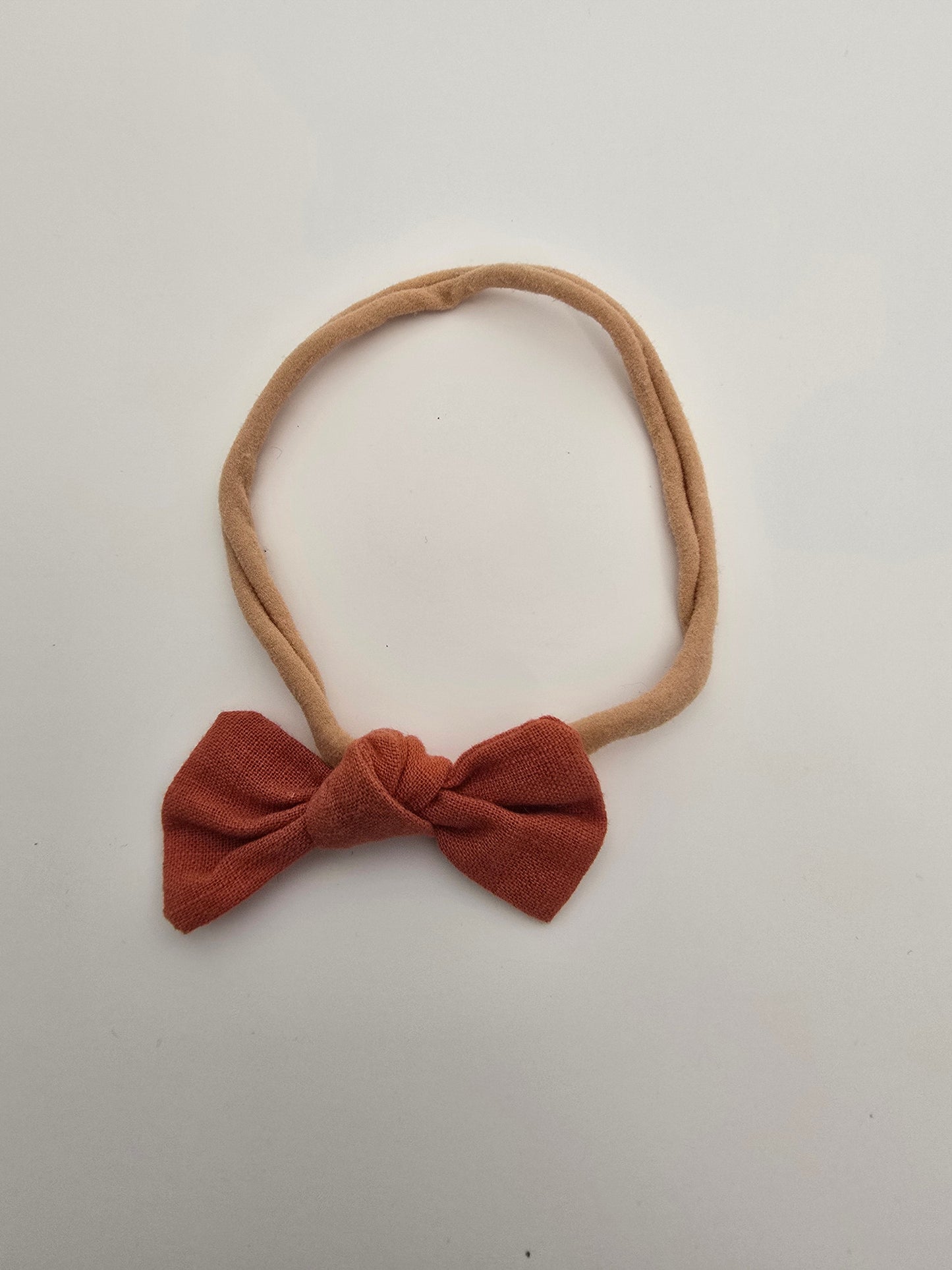 Burnt Orange Bow Headband