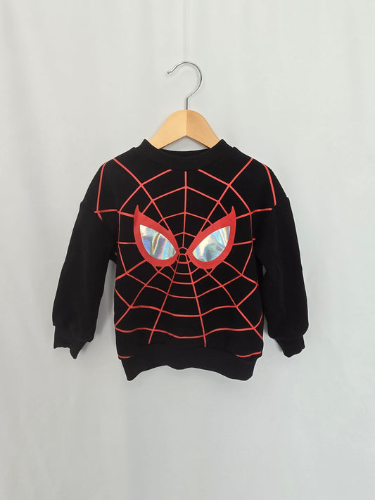 H&M Spiderman Crewneck • 2-4 years