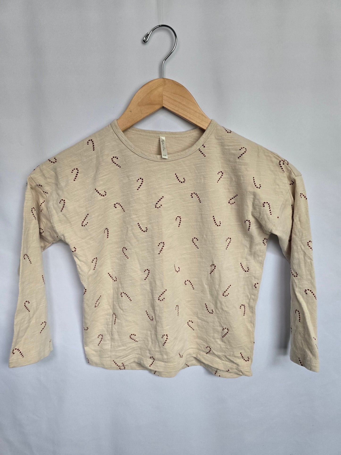 Rylee + Cru Candy Canes Long Sleeve Shirt • 4-5 years