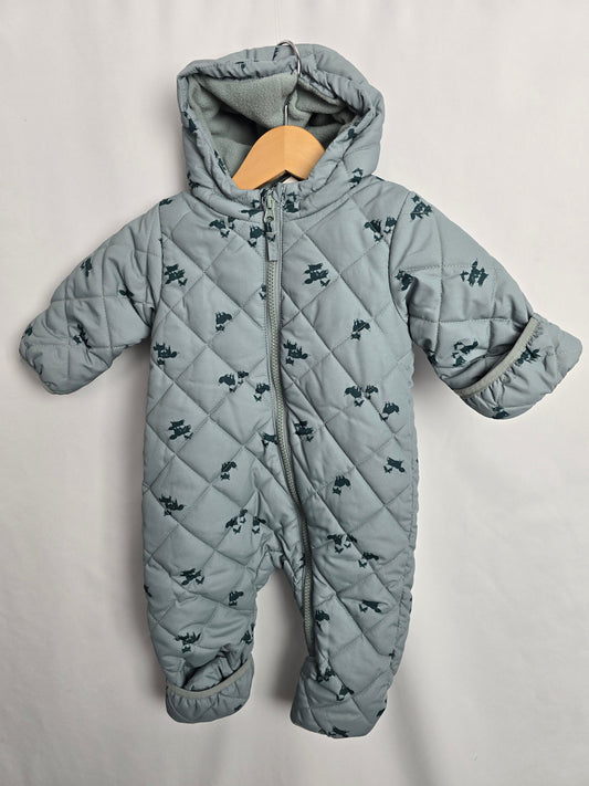 H&M Foxes Snowsuit • 2-4 months