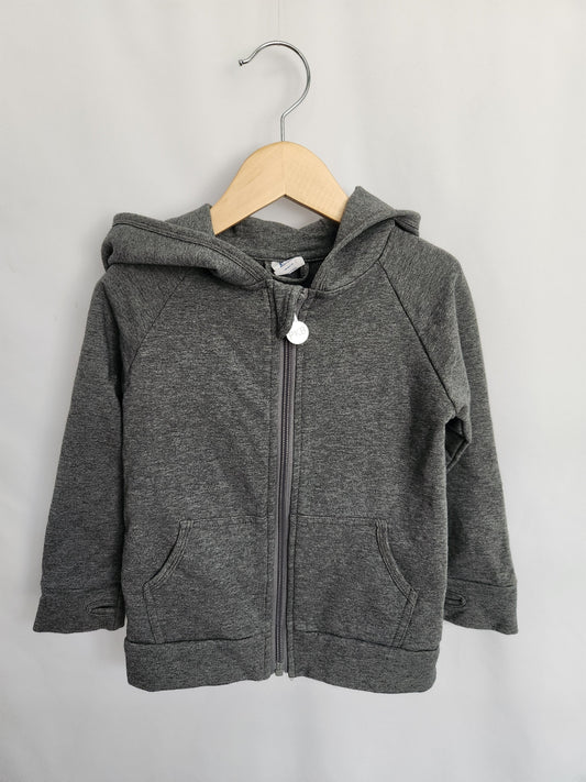 Peekaboo Beans Grey Zip Hoodie • 3 years