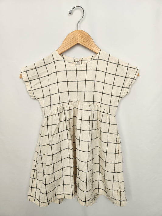 June Isle Linen Checker Dress • 5T