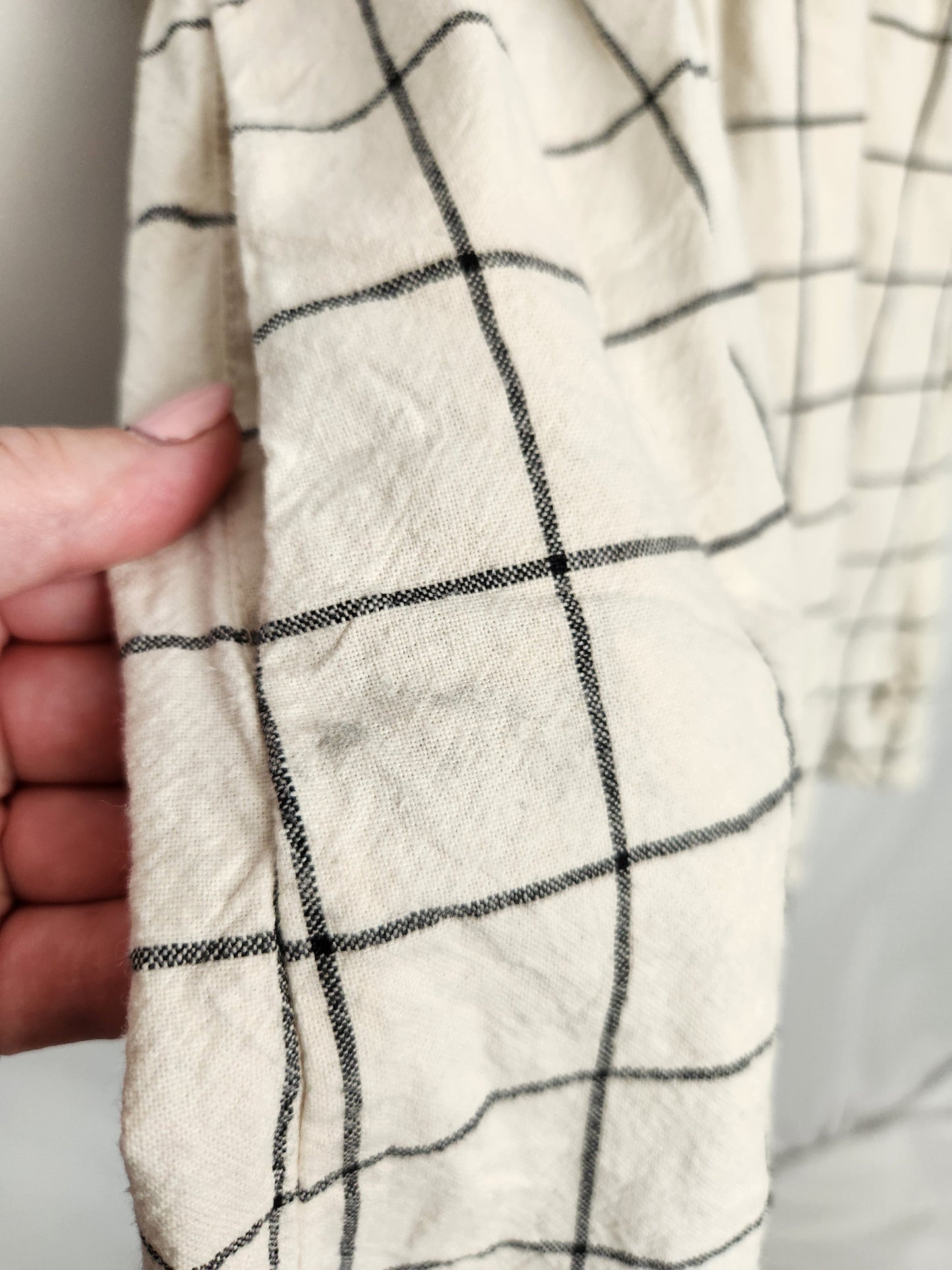 June Isle Linen Checker Dress • 5T