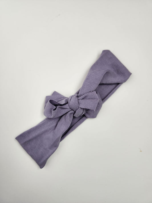Jax & Lennon Lavender Knot Bow Headband • 0-24 months