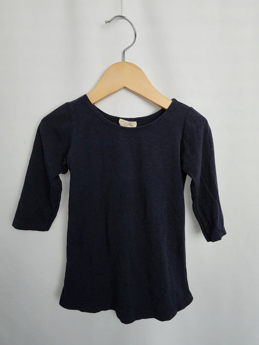 Nest & Nurture Navy Millie Top • 3T