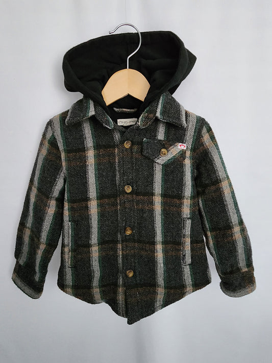 Appaman Plaid Shacket • 3T