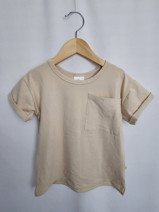 NEW Jax & Lennon Bone Boxy Tee • 2-3 years