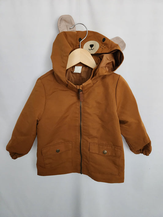 H&M Teddy Bear Shell Jacket • 18-24 months