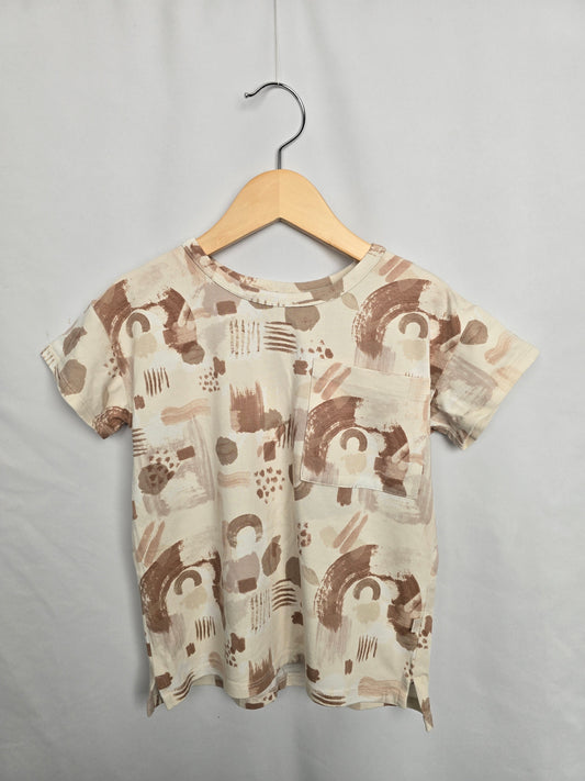 Jax & Lennon Abstract Shapes Boxy Tee • 2-3 years