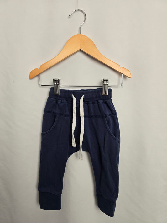 Little Bipsy Blue Joggers • 6-12 months