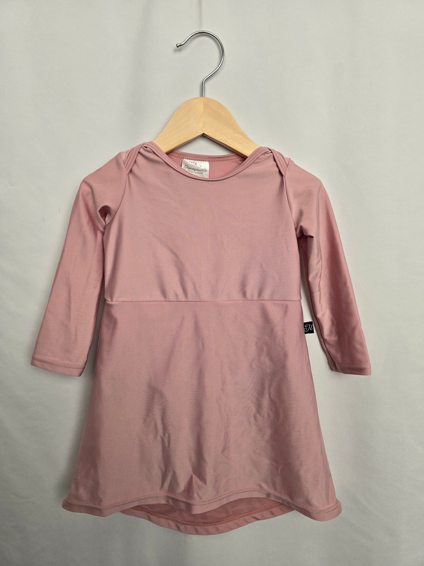 Honeysuckle Pink Swim Dress • 18-24 months