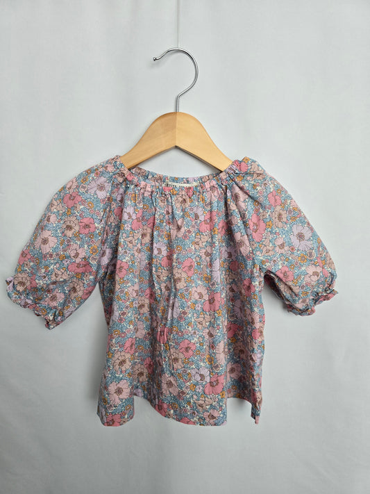 Petits Vilains Floral Blouse • 4-5 years