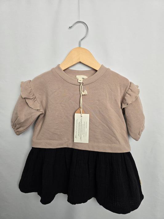 NEW Griege Peplum Sweater Dress • 6-9 months