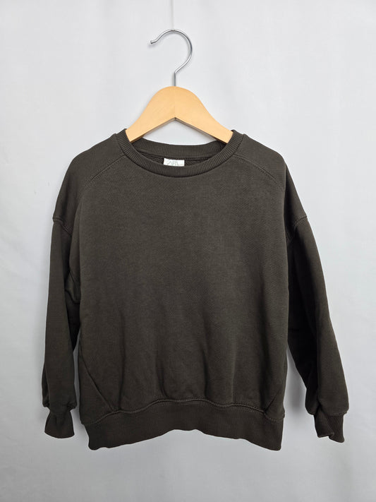 Zara Forest Green Sweatshirt • 4-5 years