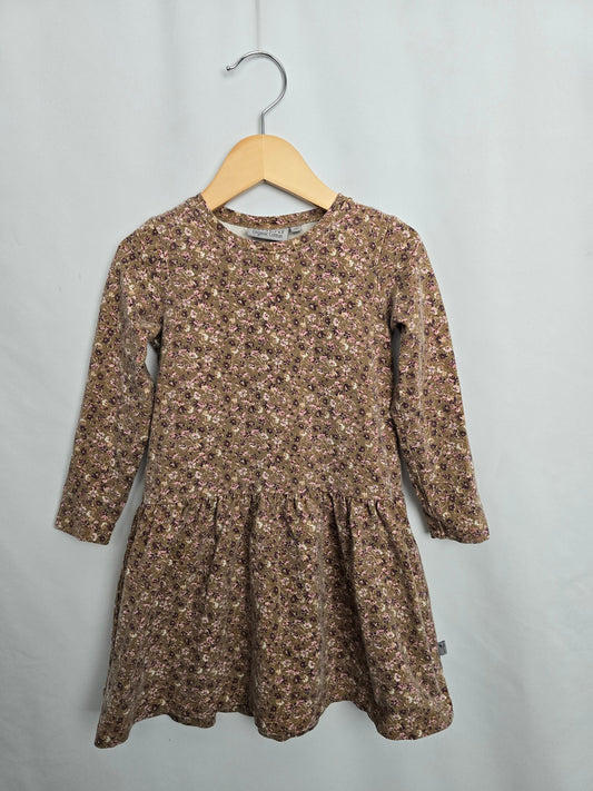 Wheat Autumn Floral Peplum Dress • 4 years