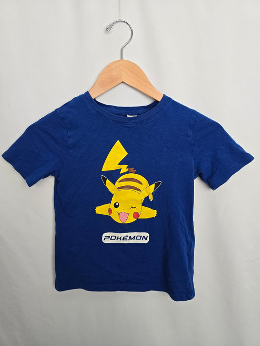 H&M Blue Pokemon T-shirt • 6-8 years
