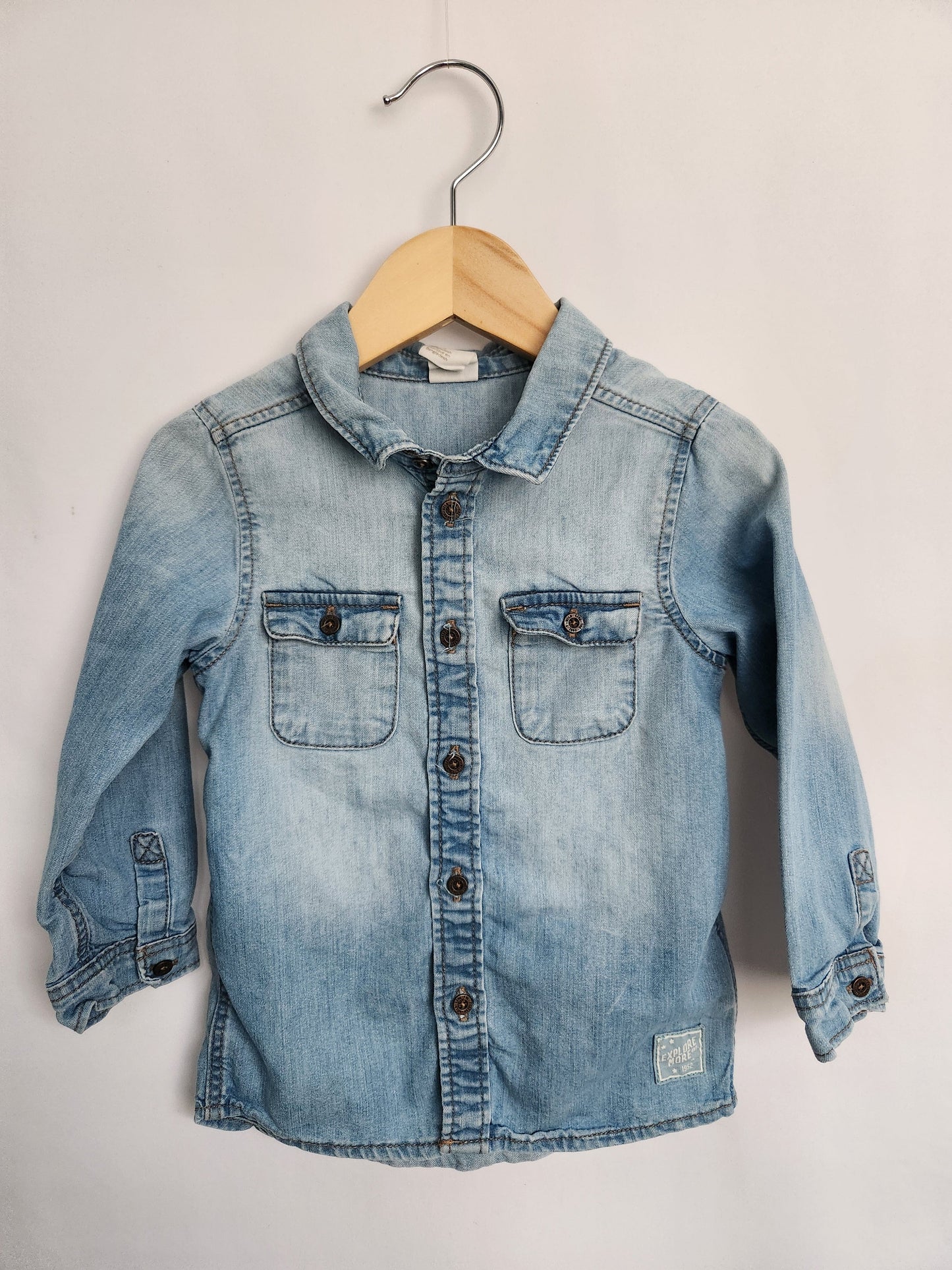H&M Denim Shirt • 1-2 years