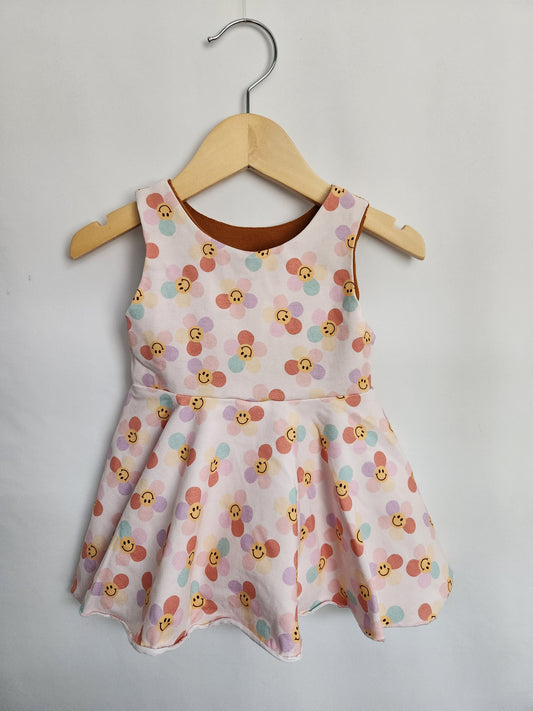 Tulle & Tiny Handmade Flower Power Twirl Top • 18-24 months
