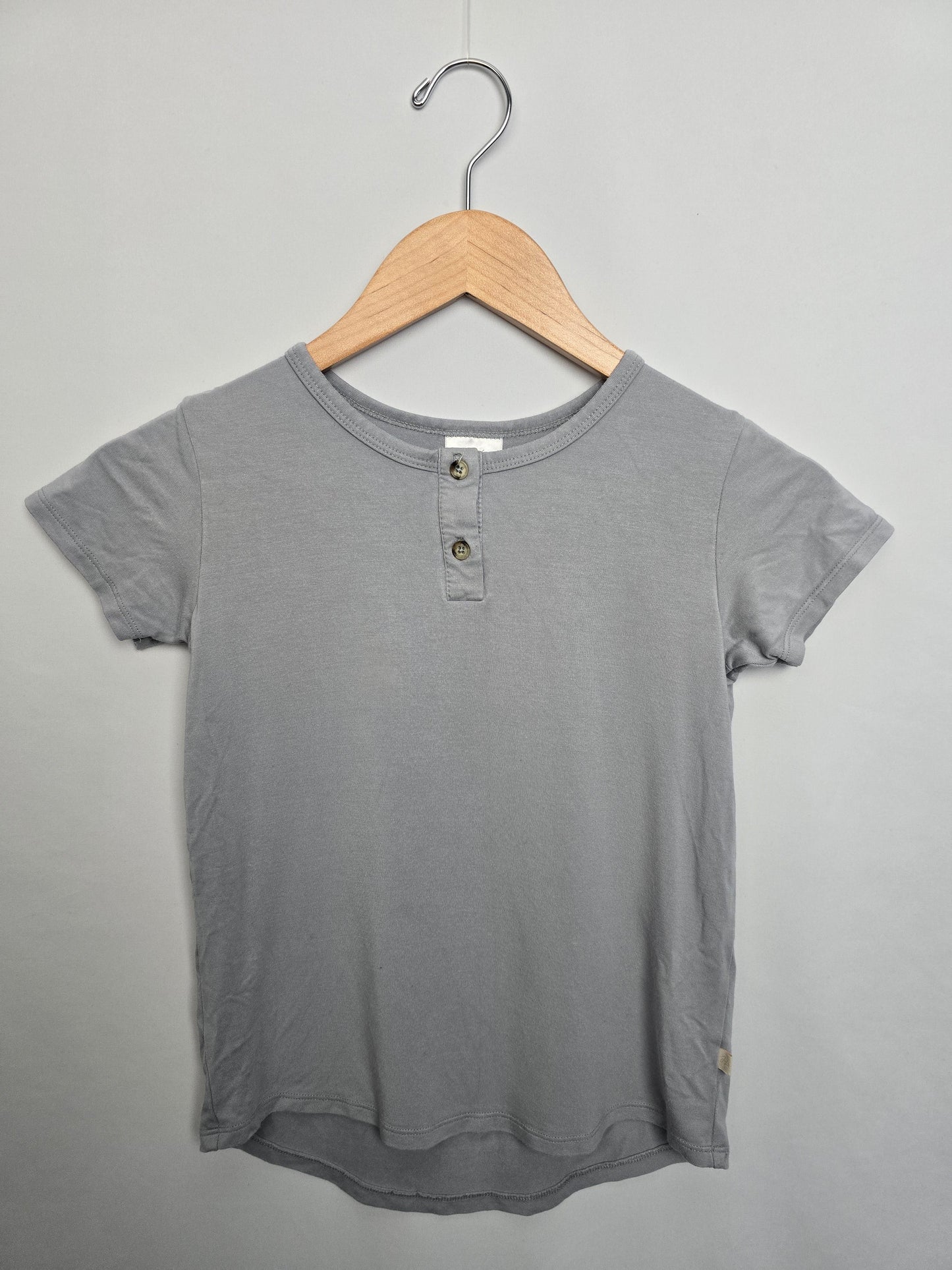 Jax & Lennon Powder Blue Button Down T-shirt • 5-6 years