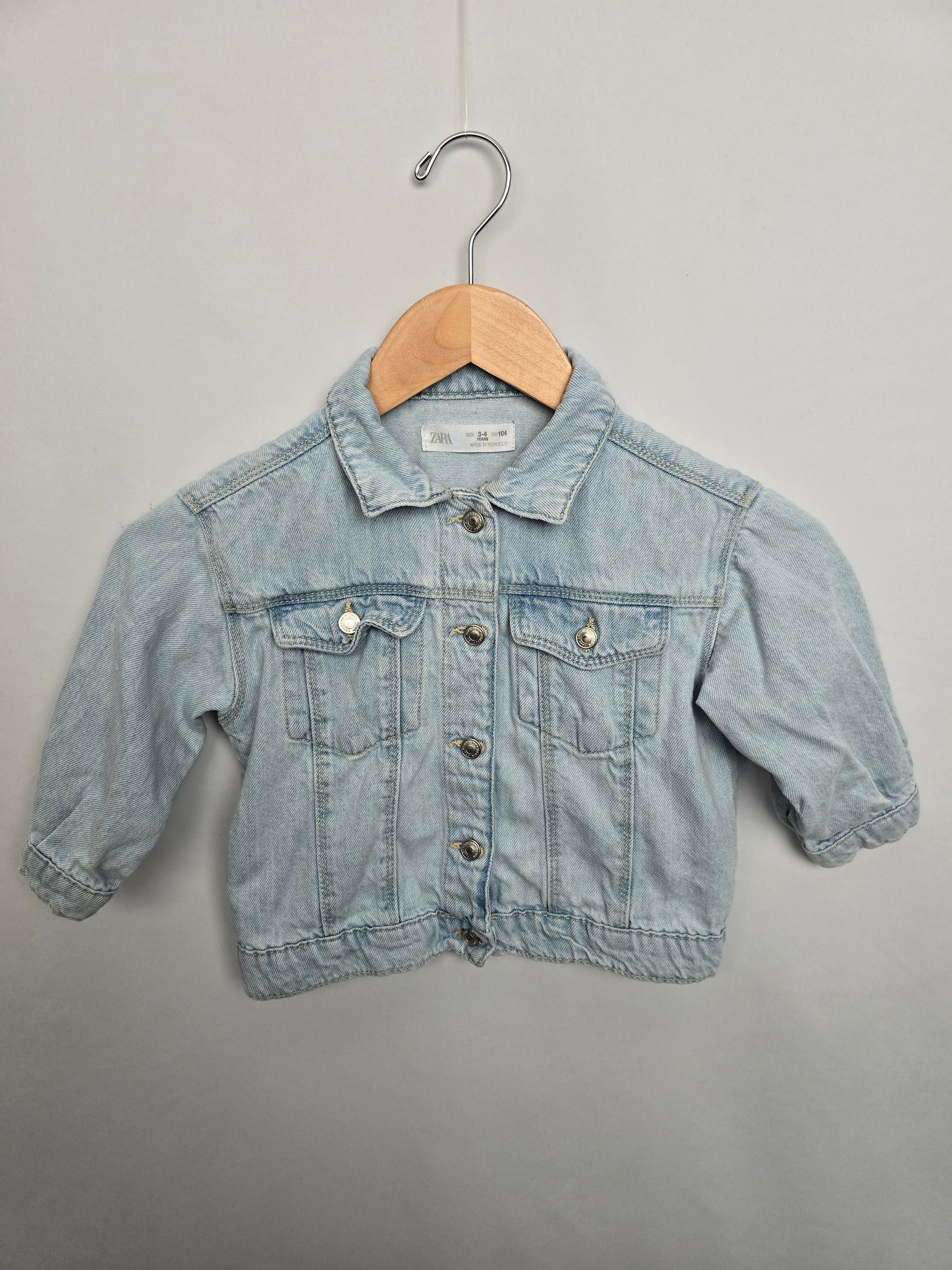 Zara Light Denim Jacket • 3-4 years