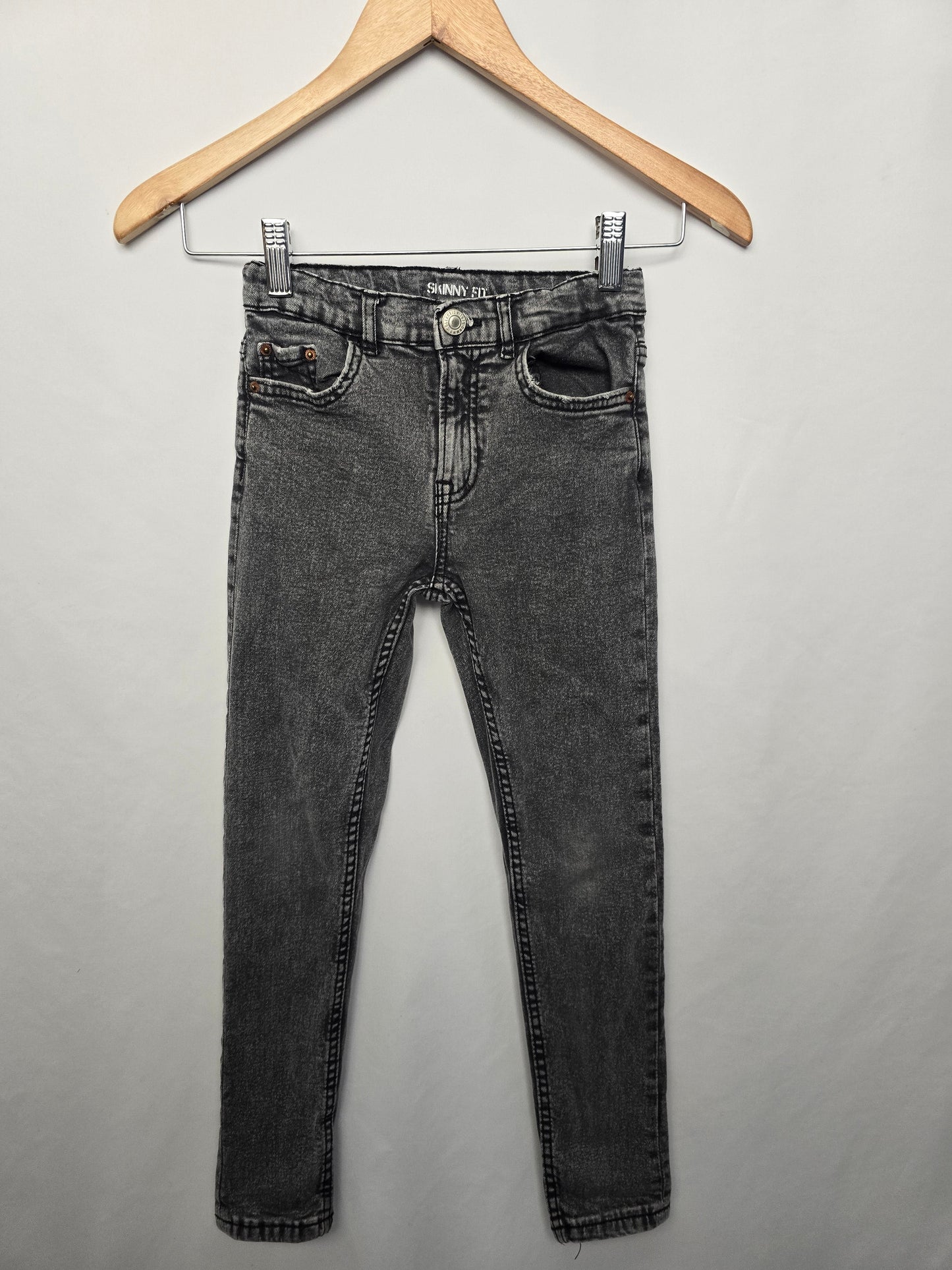 Zara Grey Wash Skinny Fit Jeans • 8 years