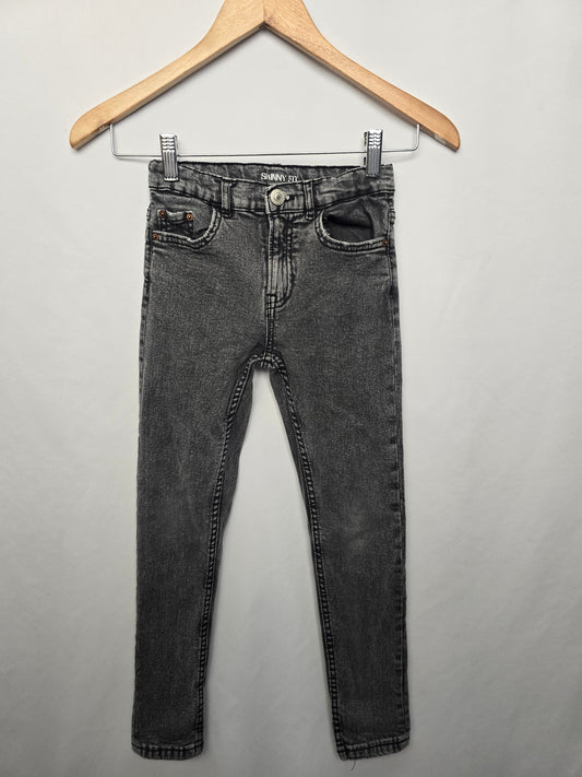 Zara Grey Wash Skinny Fit Jeans • 8 years