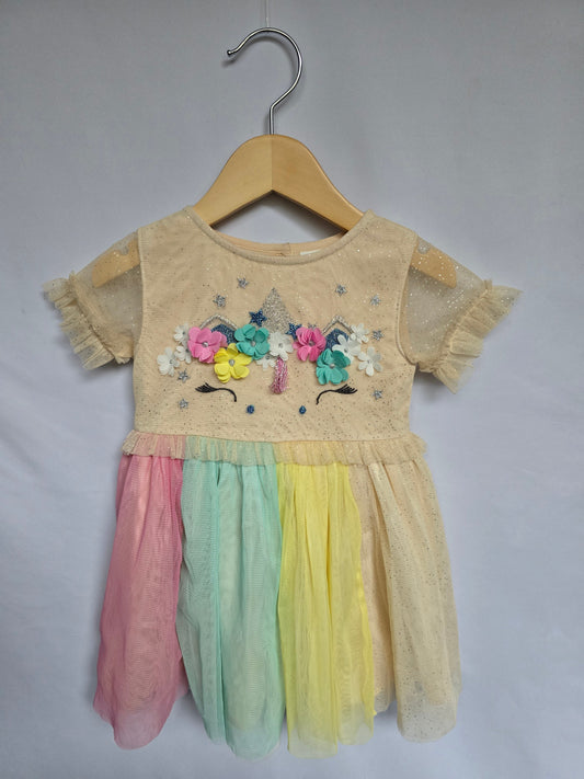 Next Fancy Unicorn Tulle Dress • 9-12 months