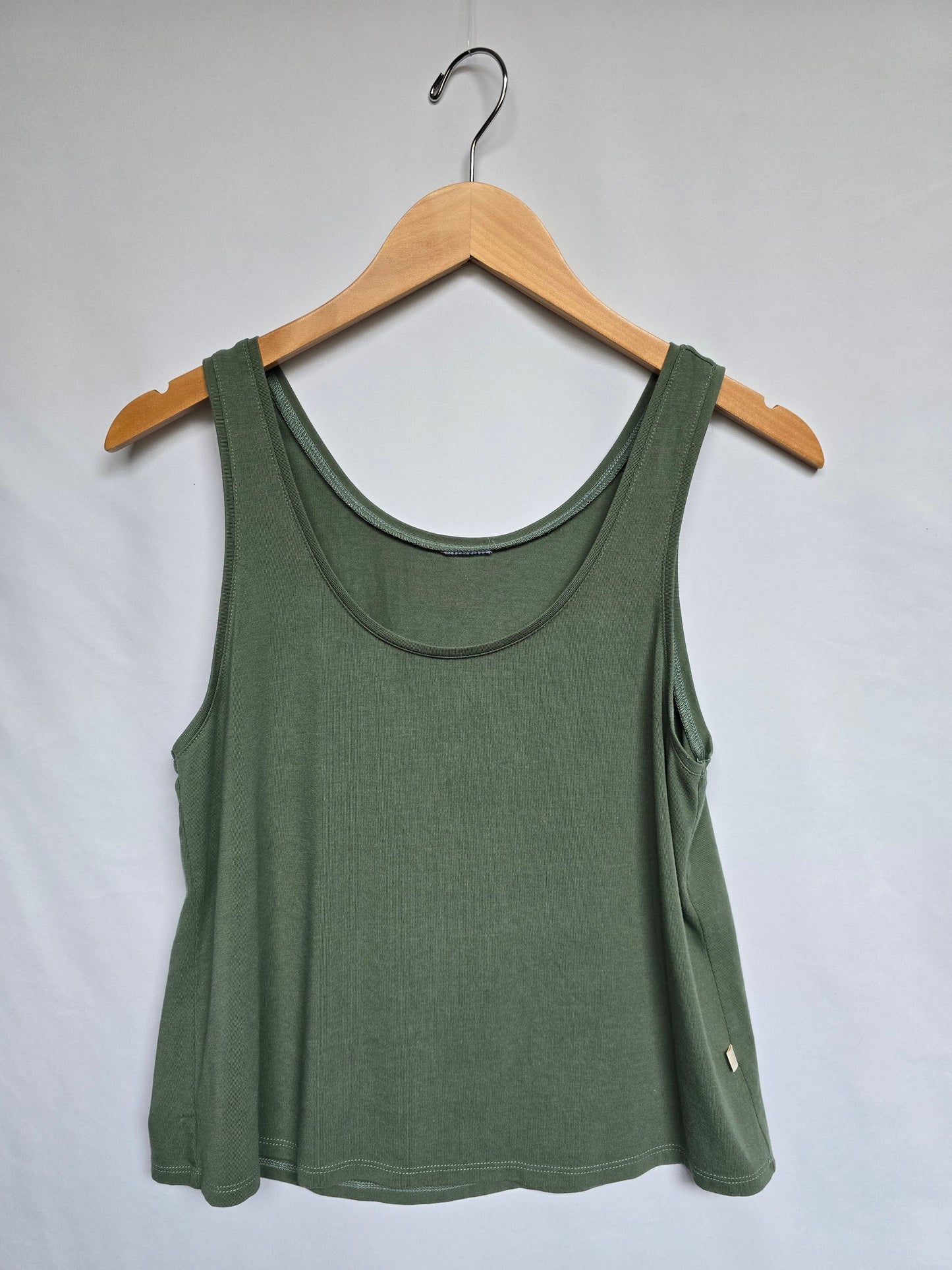 Jax & Lennon Eucalyptus Cropped Tank • X-small