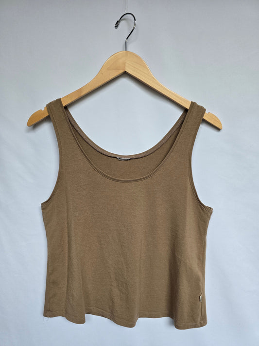 Jax & Lennon Latte Cropped Tank • X-small