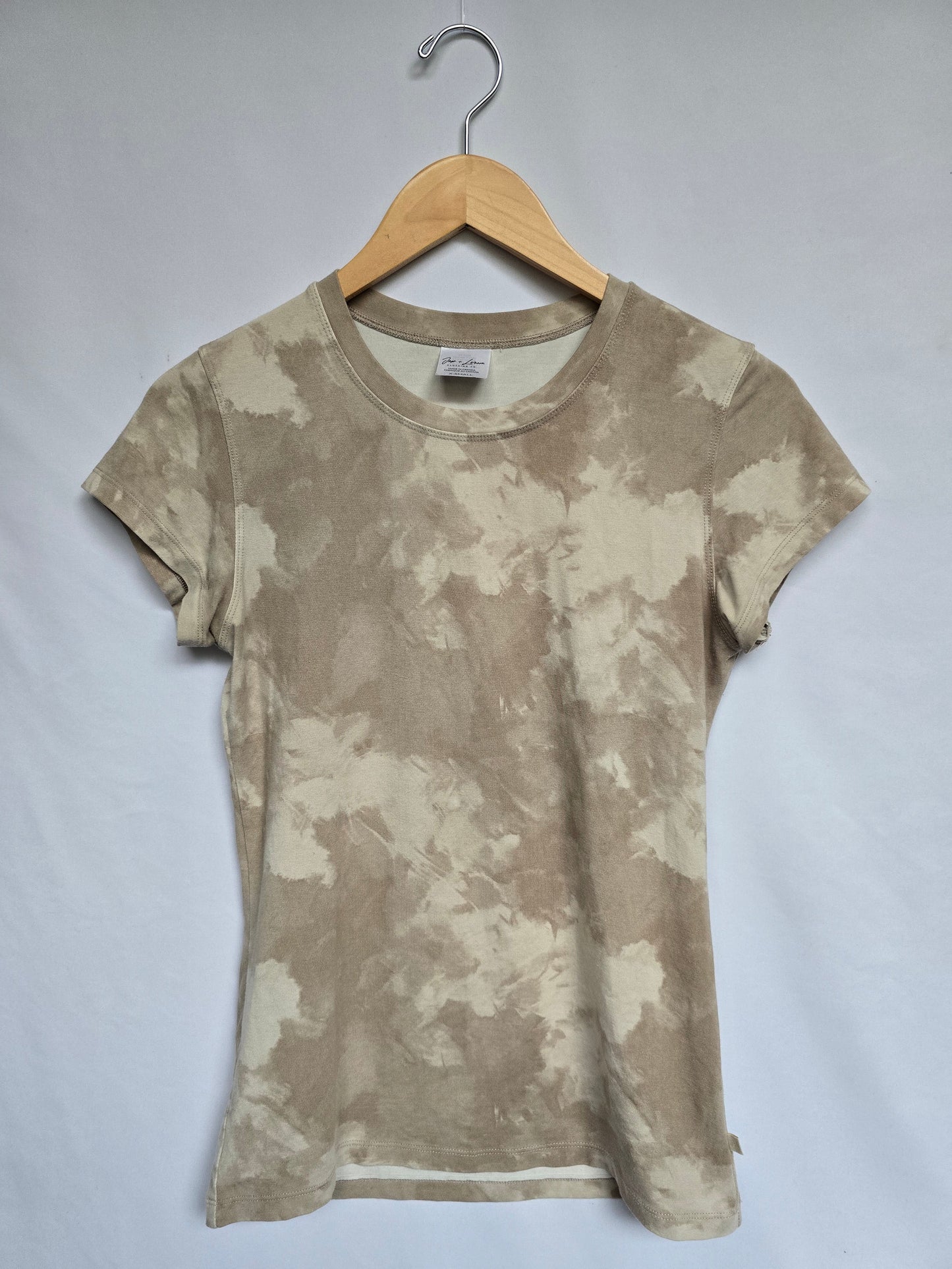 Jax & Lennon Sand Tie-dye Fitted Tee • X-Small